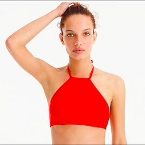 Jcrew Red Bikini Halter